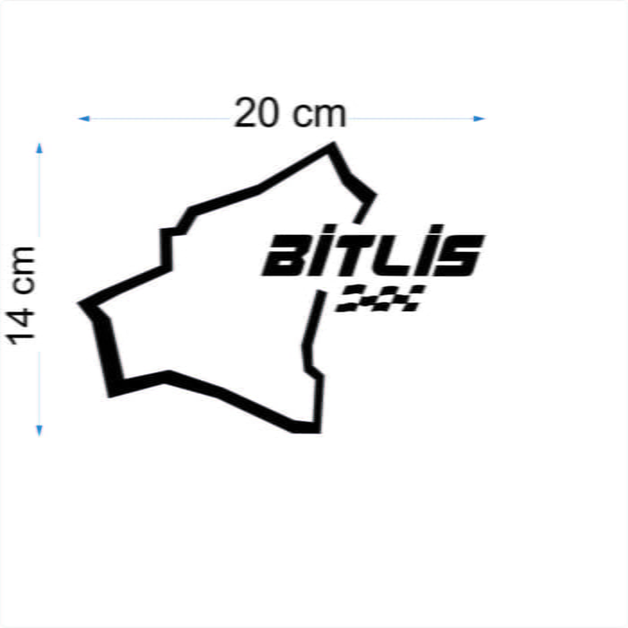 En Uygun Filtre - Harita Yarış Pisti Görünüm Sticker-2'li Paket / 13-16 Arası