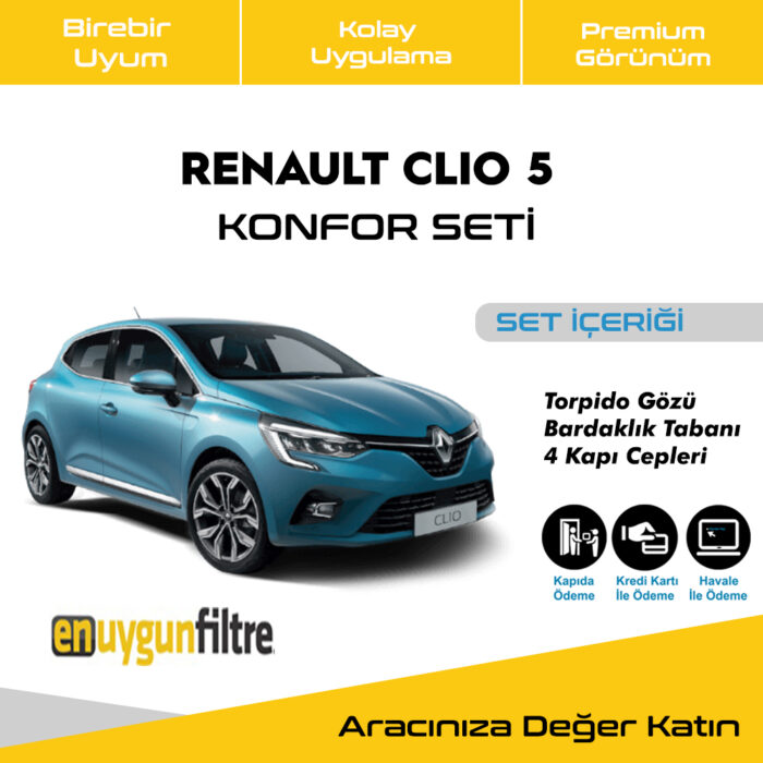En Uygun Filtre - RENAULT CLIO 5 KONFOR SETİ