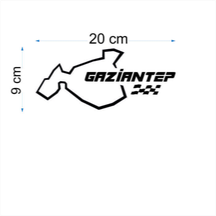En Uygun Filtre - Harita Yarış Pisti Görünüm Sticker-2'li Paket / 25-28 Arası