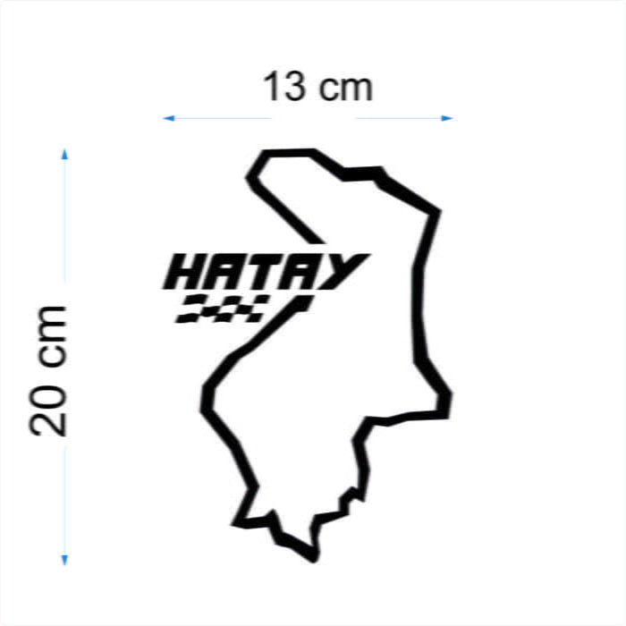 En Uygun Filtre - Harita Yarış Pisti Görünüm Sticker-2'li Paket / 29-32 Arası