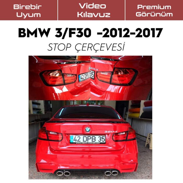 En Uygun Filtre - BMW F30 Stop Çerçeve Sticker