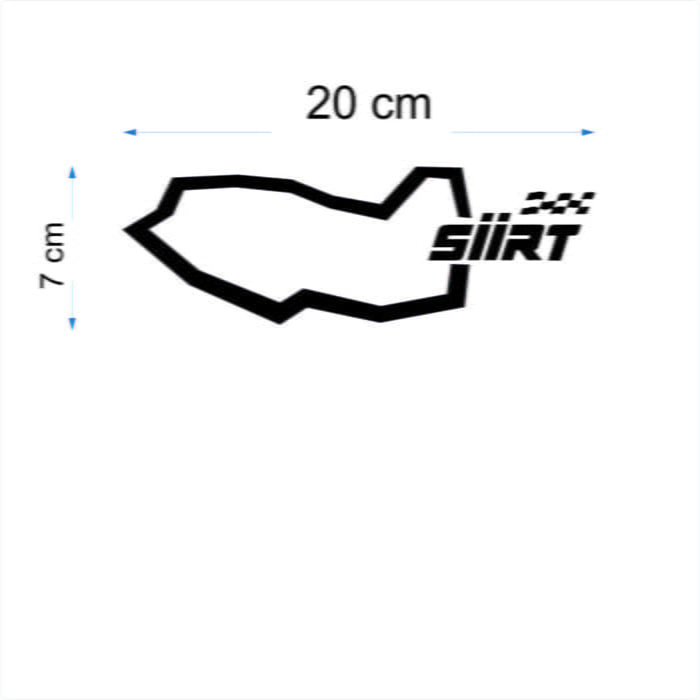 En Uygun Filtre - Harita Yarış Pisti Görünüm Sticker-2'li Paket / 53-56 Arası