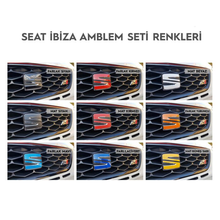 En Uygun Filtre - Seat Ibiza MK4 Amblem Sticker Set