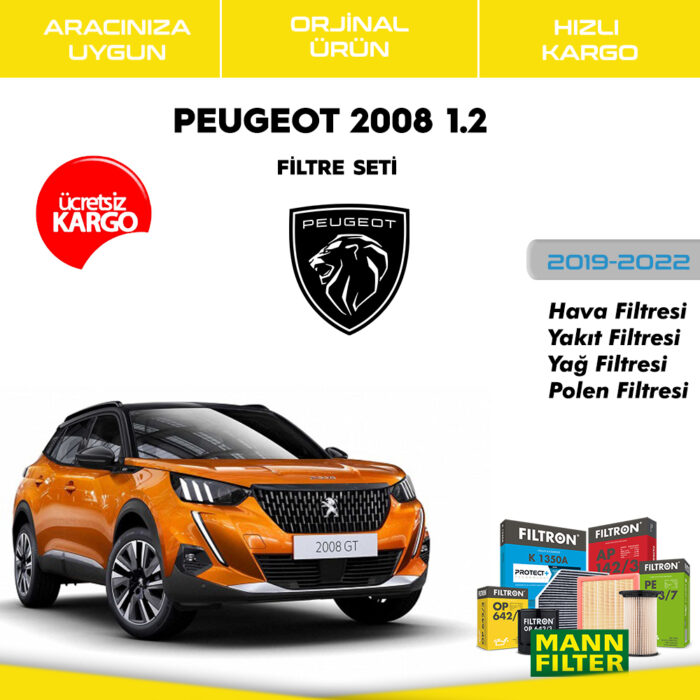En Uygun Filtre - Peugeot 2008 1.2 Filtre Seti