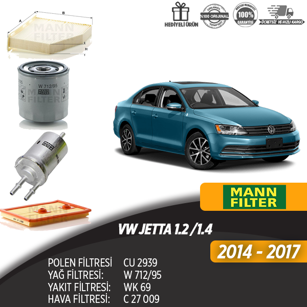 En Uygun Filtre - Volkswagen-jetta-1-2-1-4-Filtre-Seti